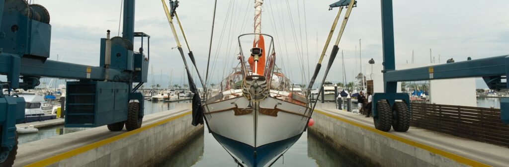 voilier en inspection